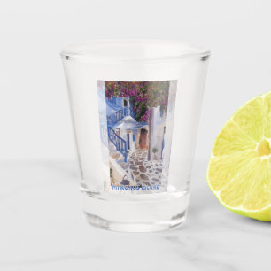 Myconos  coffee mug shot glass