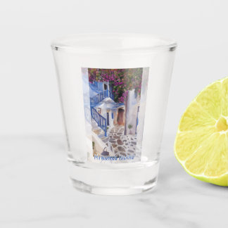 Myconos  coffee mug shot glass