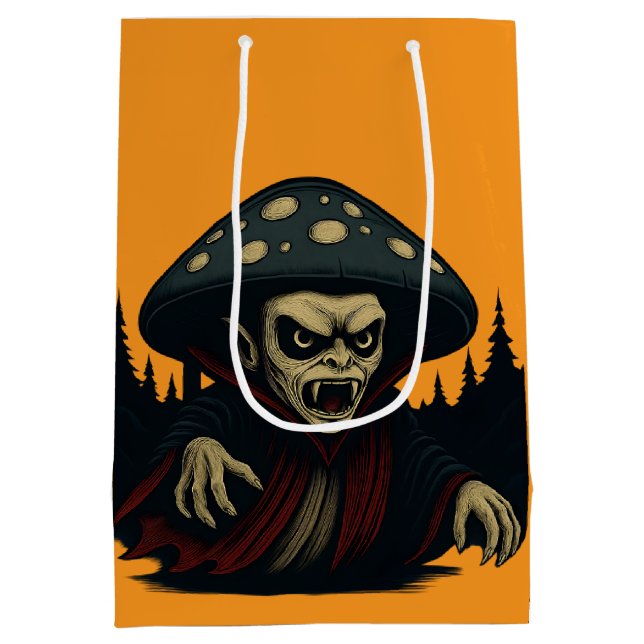 MycoVamp- Bleeding Tooth Fungi "orange" Medium Gift Bag (Back)