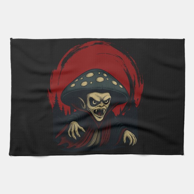 MycoVamp-Bleeding Tooth Fungi Tea Towel (Horizontal)