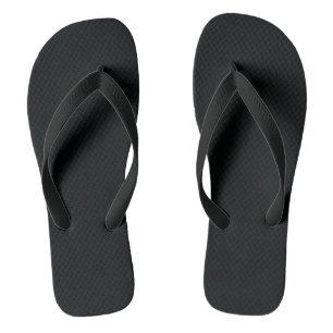 Mydeas Black Solid Colour Flip Flops