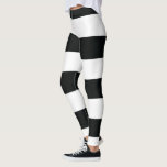 Mydeas | Black & White Wide Stripes Leggings<br><div class="desc">Thick Straight Simple Solid Coloured Horizontal Even Identical Modern Geometric Lines And Bands. The unique print design featured on this product was created especially for you by the artist of Mydeas. Additional colours may be available. Visit our shop for more great gift ideas! :D ====================================================== DESIGN NAME: Simple Stripes (Wide)...</div>
