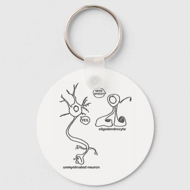 Myelin Pusher Key Ring (Front)