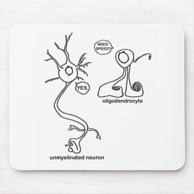 Myelin Pusher Mouse Mat (Front)