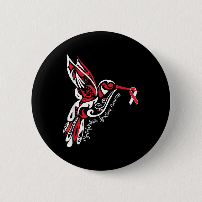 Myelodysplastic Syndrome Mds Awareness 6 Cm Round Badge (Front)