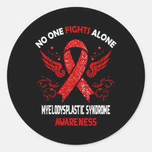 Myelodysplastic Syndrome Mds Awareness Classic Round Sticker