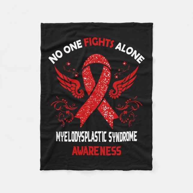 Myelodysplastic Syndrome Mds Awareness  Fleece Blanket (Front)