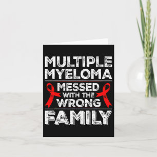Myeloma Awareness Ribbon Blood Cancer Survivor Pla Card