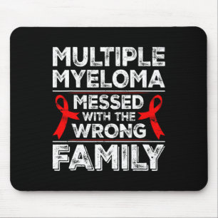 Myeloma Awareness Ribbon Blood Cancer Survivor Pla Mouse Mat