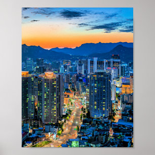 Myeongdong, Seoul, South Korea Poster