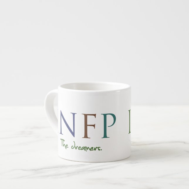 Myers-Briggs INFP The Dreamers Expresso Mug (Front Left)