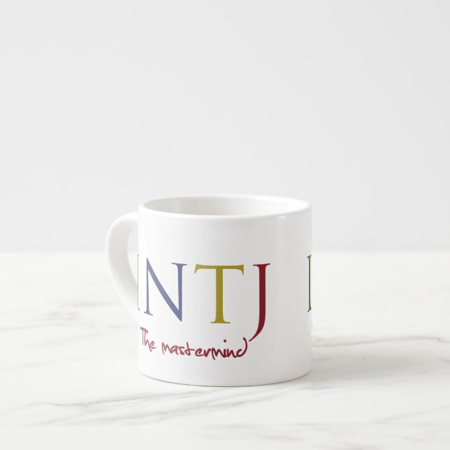 Myers-Briggs INTJ - Expresso for the Mastermind Espresso Cup (Front Left)