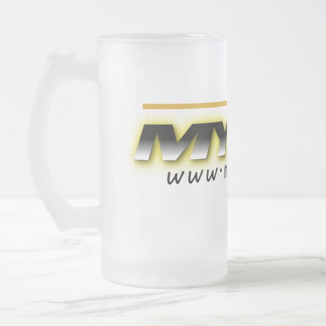 MYETV's Frosted Glass Cup (Left)