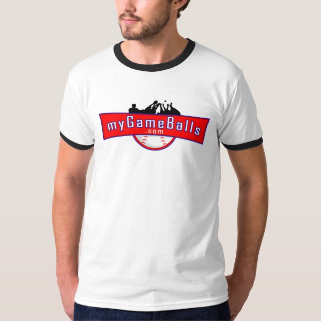 MyGameBalls.com Ringer T-shirt (Front)