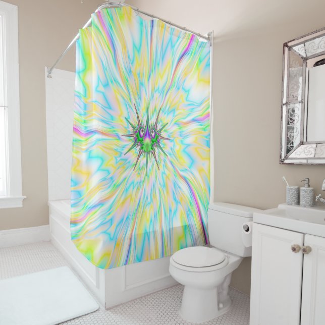 Mykines Bug Shower Curtain (In Situ)
