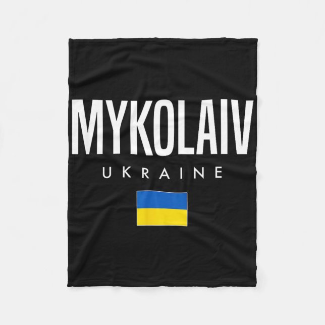 Mykolaiv Ukraine  Fleece Blanket (Front)