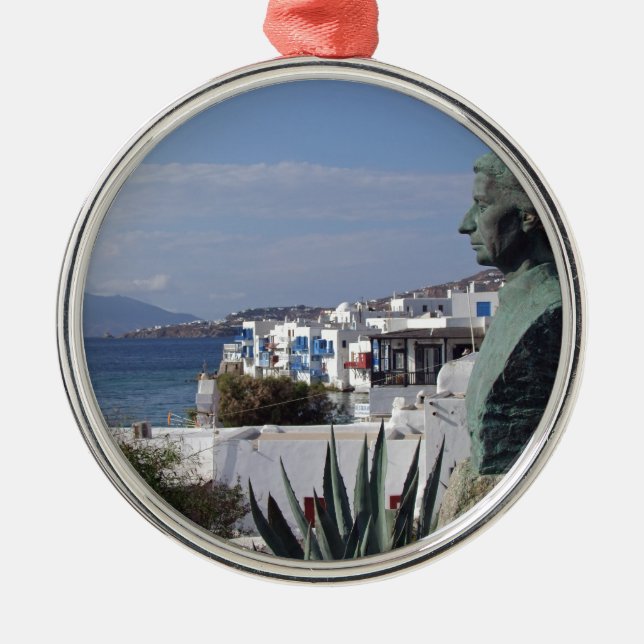 Mykonos 2 metal tree decoration (Front)
