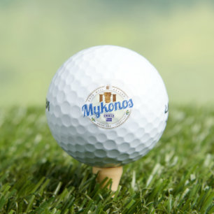 Mykonos Cyclades Islands Greece Vintage Souvenir Golf Balls