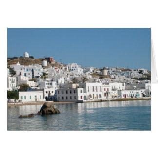 Mykonos Greece Card
