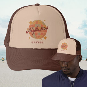 Mykonos Greece clothing apparel souvenir Trucker Hat