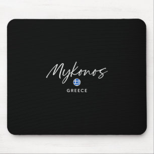 Mykonos Greece Island Trip Summer Sea Escape Mouse Mat
