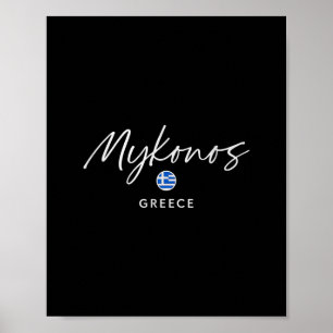 Mykonos Greece Island Trip Summer Sea Escape  Poster