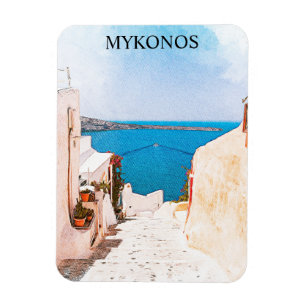 Mykonos Greece Ocean View Travel Magnet
