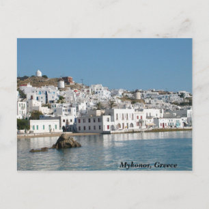 Mykonos Greece Postcard
