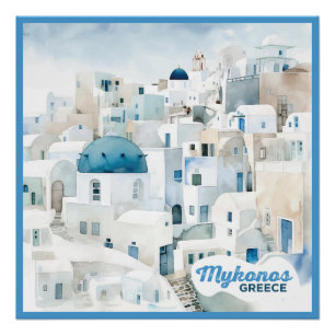 Mykonos Greece Poster