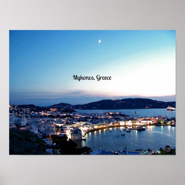 Mykonos, Greece scenic photograph Poster (Front)