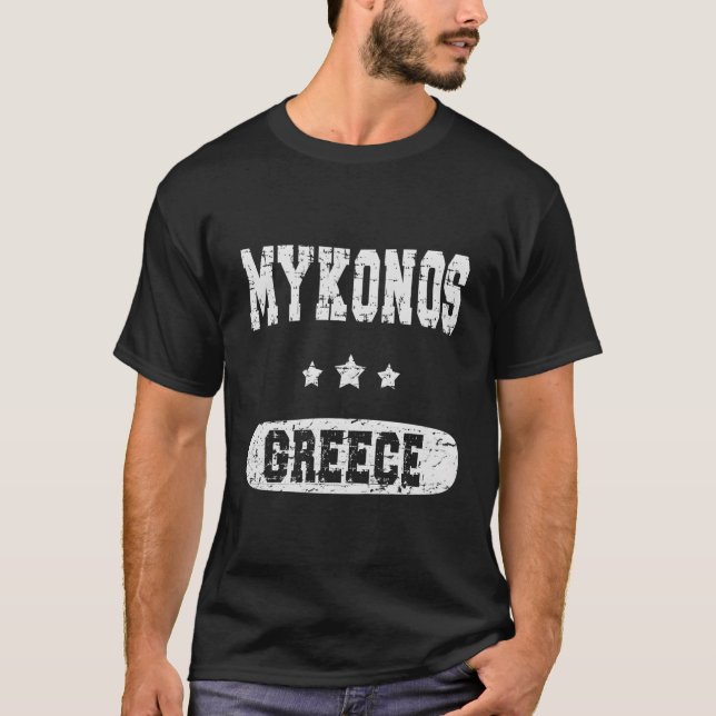 Mykonos Greece T-Shirt (Front)