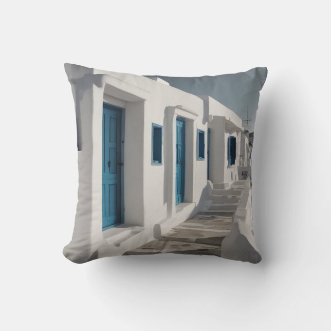 Mykonos Greece Travel  Cushion (Front)