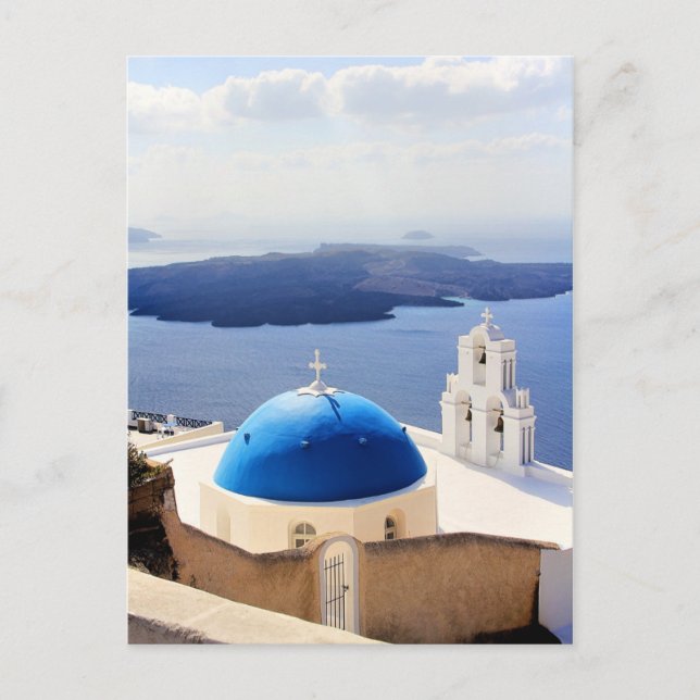 Mykonos Greece Travel Europe Tourism Santorini Postcard (Front)