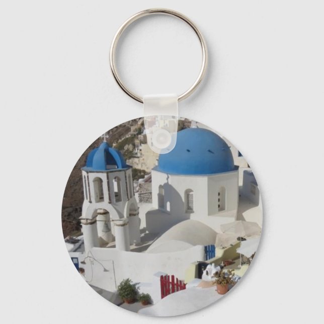 Mykonos Greece Travel Key Ring (Front)