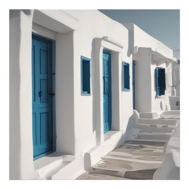 Mykonos Greece Travel  Photo Print (Front)