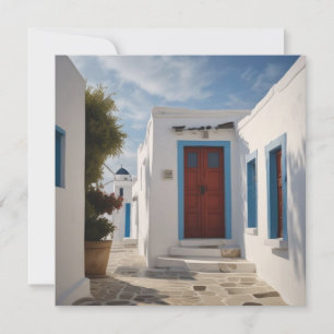 Mykonos Greece Travel Postcard