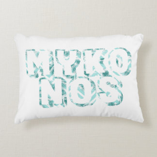 mykonos - I love mykonos Decorative Cushion