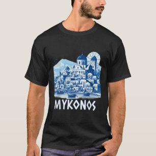 Mykonos Island Greece Greek Souvenir Summer Vacati T-Shirt