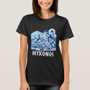 Mykonos Island Greece Greek Souvenir Summer Vacati T-Shirt