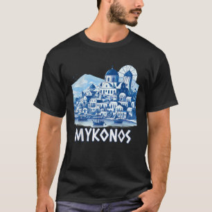 Mykonos Island Greece Greek Souvenir Summer Vacati T-Shirt