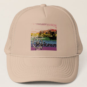 MYKONOS ISLAND TRUCKER HAT