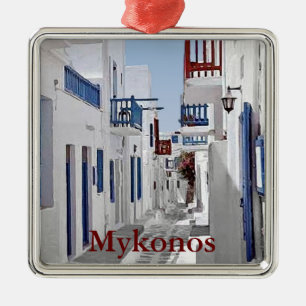 Mykonos Metal Tree Decoration