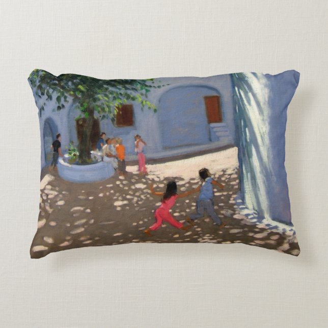 Mykonos monastery decorative cushion (Front)