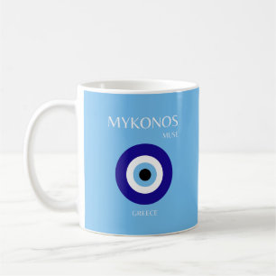 Mykonos Muse, Blue Coffee Mug