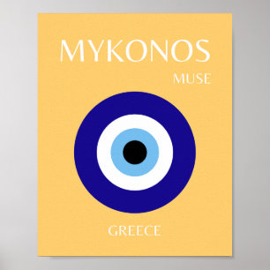 Mykonos Muse, Yellow Poster