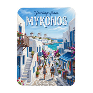 Mykonos Old Town (Chora) Greece Magnet