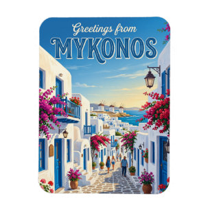 Mykonos Old Town Greece Magnet