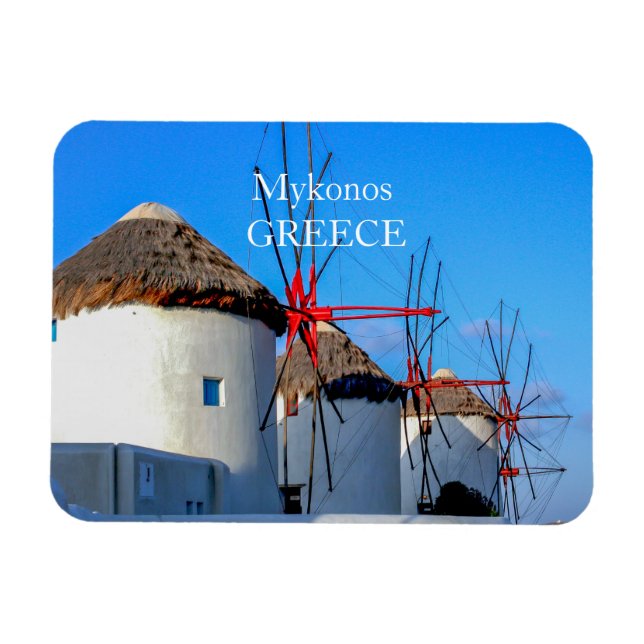 Mykonos Photo Magnet (Horizontal)