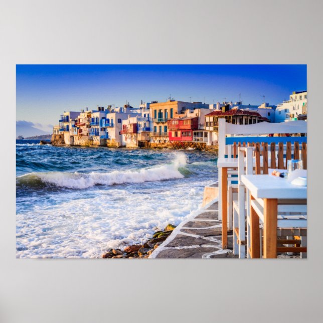 Mykonos poster, Greek Islands Poster (Front)