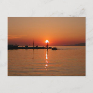 Mykonos Sunset Postcard